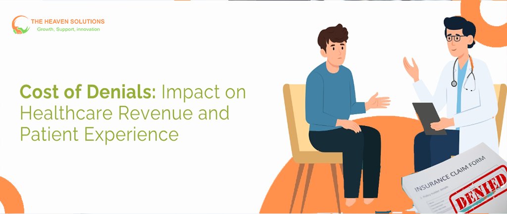 Doctor explaining insurance claim denial to a patient, highlighting the impact of ignoring denied claims on healthcare revenue and patient experience.
